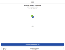 Tablet Screenshot of bombaynightsperryhall.com